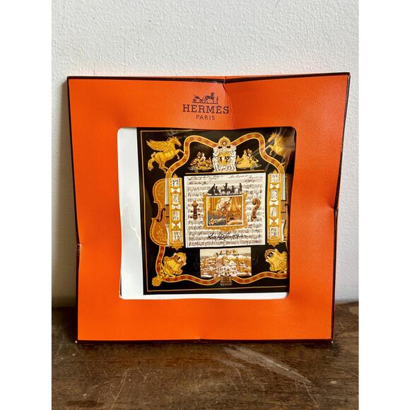 Vintage Hermès Carre Salzburg Silk Scarf, 35in x 35in with Original Box - Picture 1 of 6